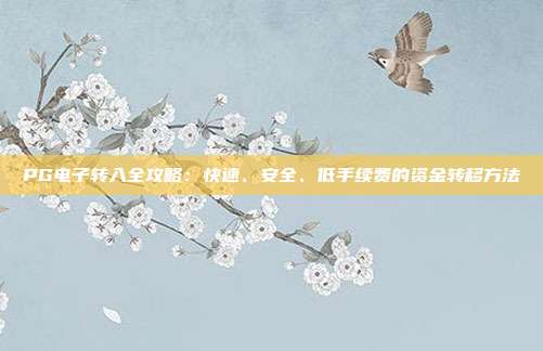 PG电子转入全攻略:快速、安全、低手续费的资金转移方法