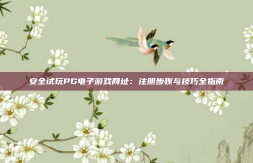 安全试玩PG电子游戏网址:注册步骤与技巧全指南