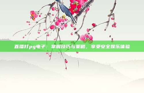 直播打pg电子:掌握技巧与策略,享受安全娱乐体验