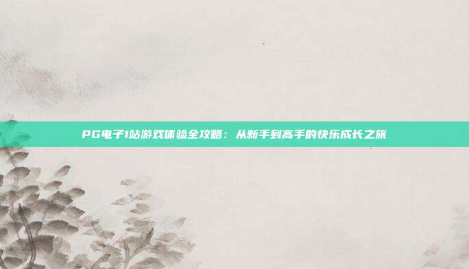 PG电子1站游戏体验全攻略：从新手到高手的快乐成长之旅