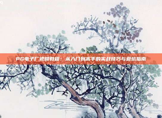 PG电子厂视频教程：从入门到高手的实战技巧与避坑指南