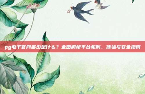 pg电子官网多少是什么？全面解析平台机制、体验与安全指南
