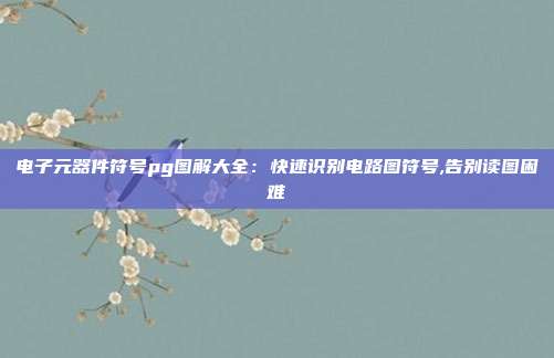电子元器件符号pg图解大全:快速识别电路图符号,告别读图困难