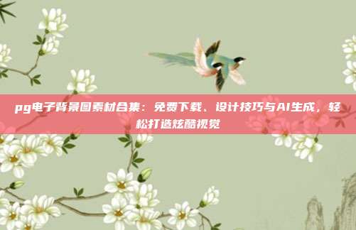 pg电子背景图素材合集：免费下载、设计技巧与AI生成，轻松打造炫酷视觉
