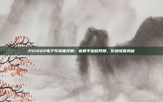 PG1000电子琴深度评测：音质手感超预期，价格惊喜揭秘