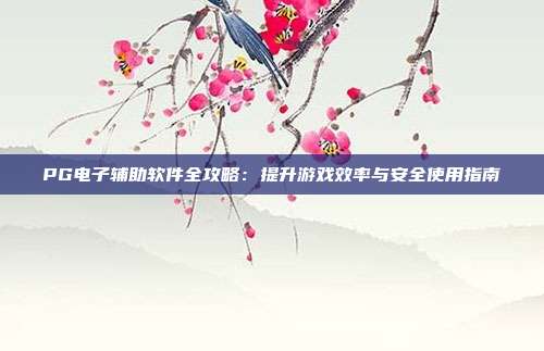 PG电子辅助软件全攻略:提升游戏效率与安全使用指南